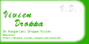 vivien droppa business card